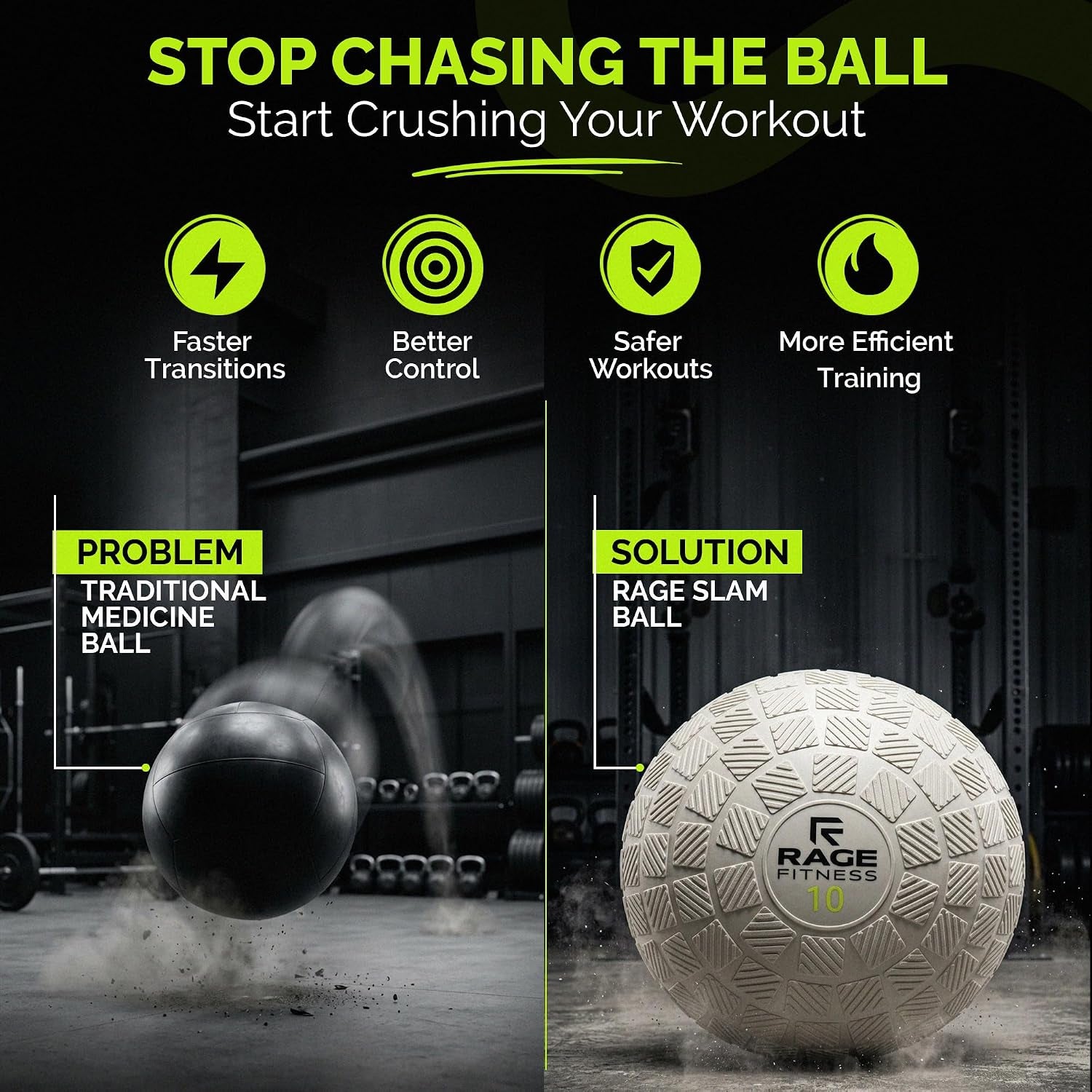 Slam Ball 10/15/20Lb, Medicine Balls for Training