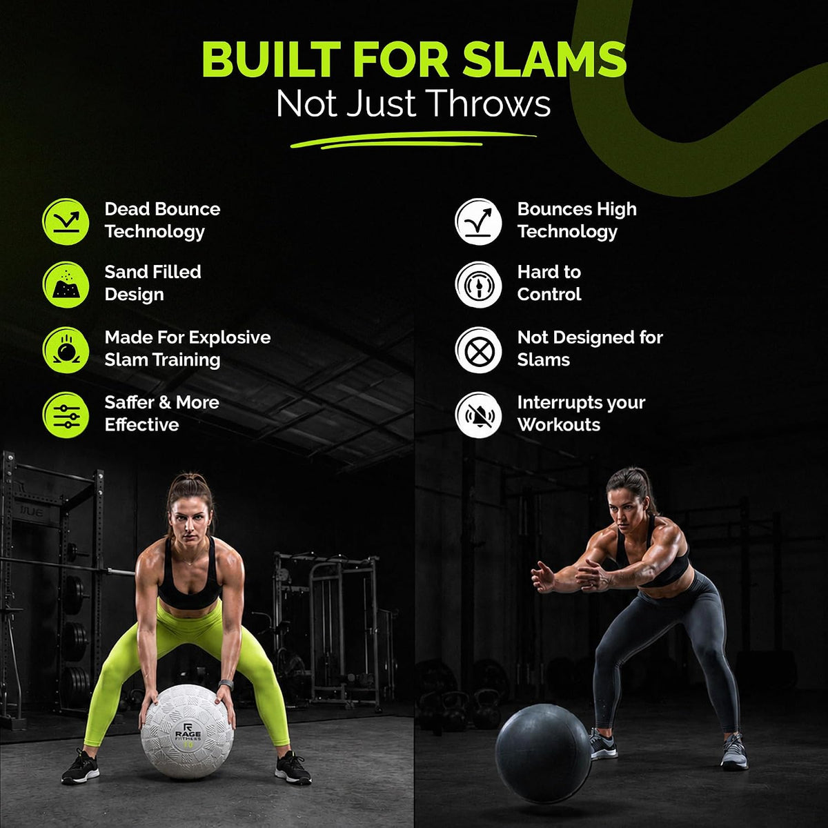 Slam Ball 10/15/20Lb, Medicine Balls for Training