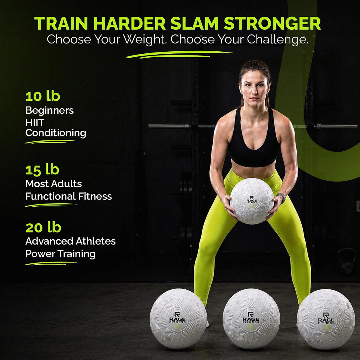 Slam Ball 10/15/20Lb, Medicine Balls for Training