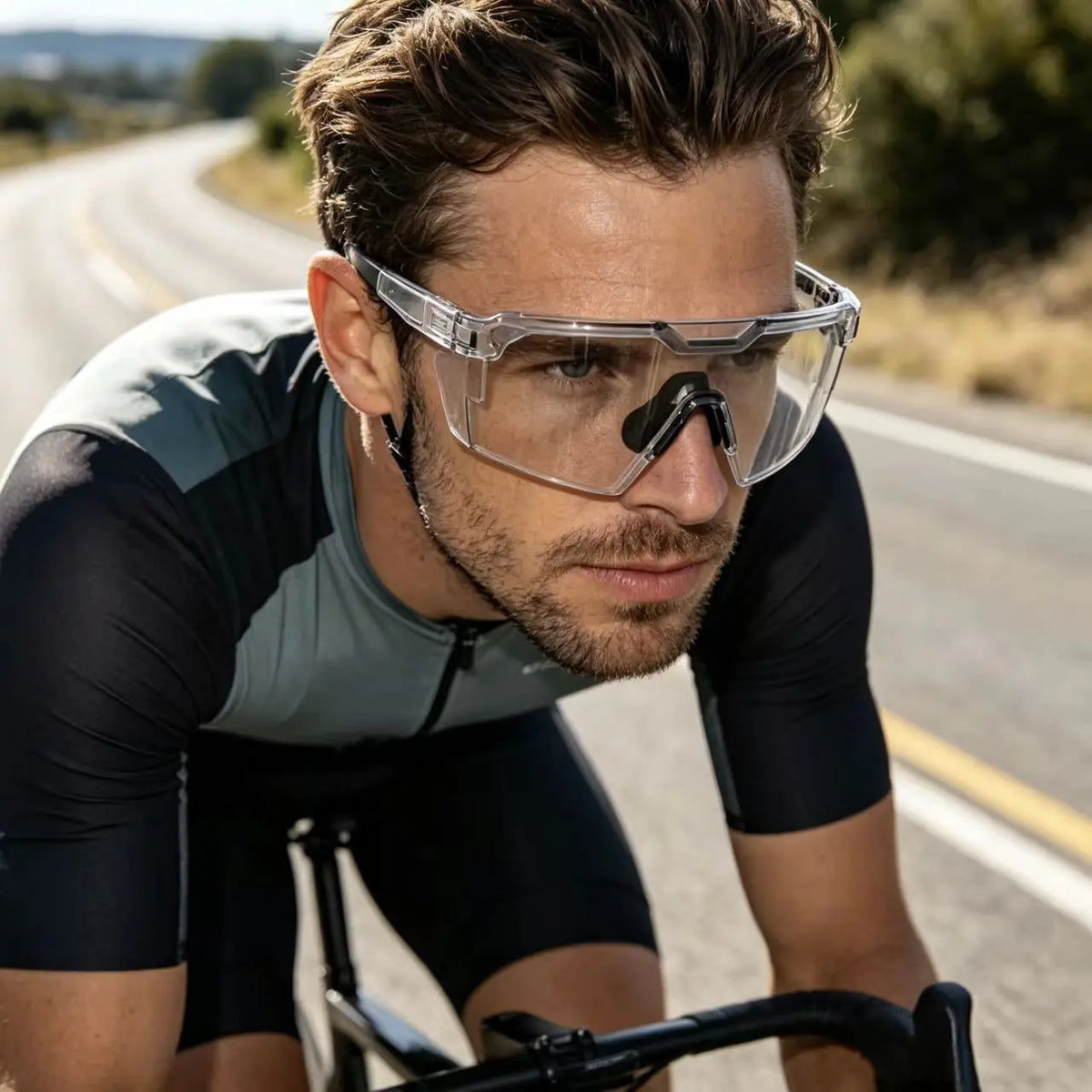 Unisex Oversize Frame Aviator Safety Sunglasses - Bold Style, All Seasons Men'S Accessories, Gifts for Him, Unique Gifts for Man, Ideal for Cycling, Driving