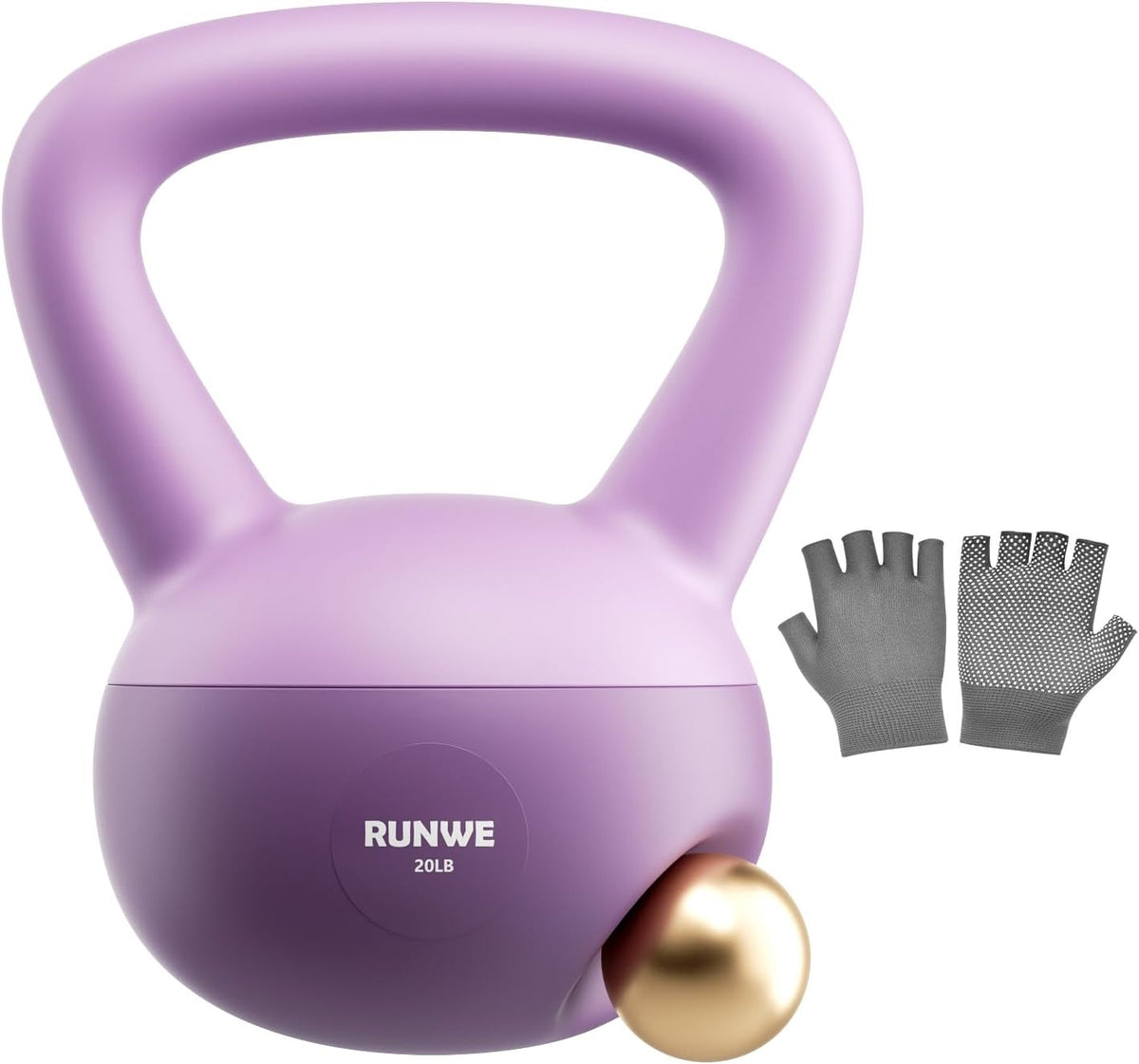 Soft Kettlebell 5Lb 10Lb 15Lb 20Lb 25Lb, Sand Filled Quiet Floor-Friendly Kettlebell, Anti-Slip Home Gym Fitness Equipment for Apartment Postpartum Recovery, Safety for Women Men & Beginner